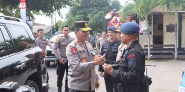 Kapolres Jembrana Sambut Kunjungan Kerja Kapolda Bali di Mako Batalyon C Pelopor Gilimanuk