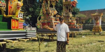 Wakil Bupati Klungkung, I Made Kasta Hadiri Persiapan Upacara Pitra Yadnya