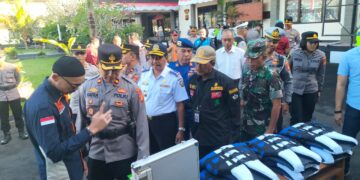 Polres Bangli Melaksanakan Apel Gelar Perlengkapan Sarpras Dalam Rangka Siaga Penanggulangan Bencana Alam