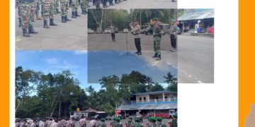 Polsek Abang Laksanakan Apel Gelar Pasukan Guna Kelancaran Pengamanan Piodalan