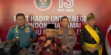 Wakil Presiden Ma’ruf Amin Hadiri HUT BNPT RI Ke-13 di Djakarta Theater