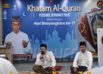 Momentum Hari Bhayangkara Ke-77, Divisi Humas Polri Gelar Khataman Al Qur’an 77 Kali