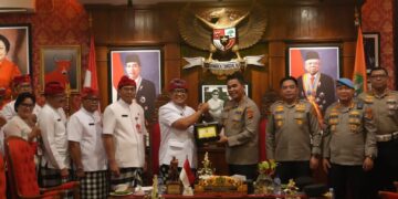 Bahas Situasi Kamtibmas, Kapolda Bali Kunjungi Kantor Bupati Tabanan