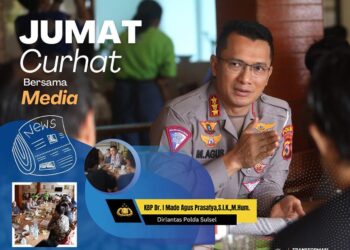 Dirlantas Polda Sulsel Gelar Jum’at Curhat bersama Awak Media