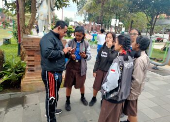 Kapolsek Gianyar Sosialisasi Aplikasi Super APP Polri Presisi