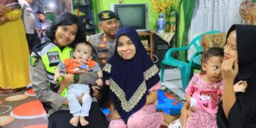 Polres Labuhanbatu Salurkan Kepedulian dengan Menyambangi Anak Pengidap Stunting