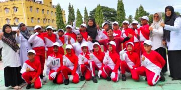 SD Negeri 4 Bireuen Ambil Bagian Dalam Lomba Gerak Jalan Indah HUT RI ke-78