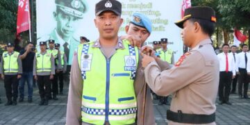 Sampaikan Amanat Kapolda Bali, Kapolres Jembrana Pimpin Apel Kesiapan Ops Pekat Agung 2023
