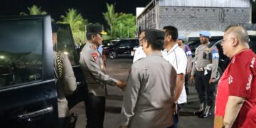 Kapolres Gianyar Sambut Kunjungan Kapolda Bali dalam Rangka Kesiapan Pengamanan BRI Liga 1 tahun 2023/2024