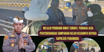 Melalui Program Jumat Curhat, Pemakai Jasa Penyeberangan Sampaikan Keluh Kesahnya Kepada Kapolsek Padangbai.