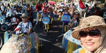 SDN 2 Pakis Meriahkan Agustusan Dengan Karnaval Sepeda Hias