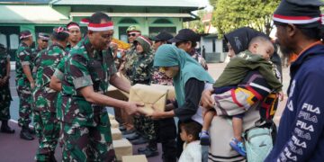 Peringati HUT Kemerdekaan RI ke-78, Korem 072/Pamungkas Gelar Karya Bakti dan Bakti Sosial