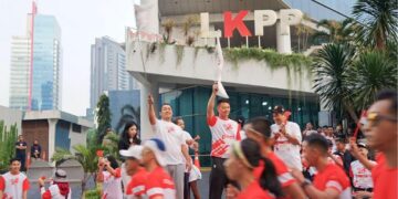 Meriahkan HUT Kemerdekaan RI ke-78, LKPP dan AKEN Gelar Lomba Fun Run