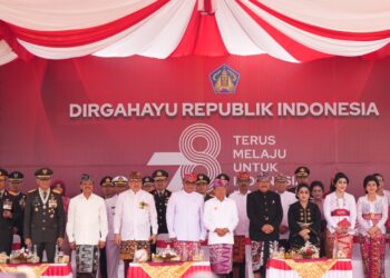 Kapolda Bali Hadiri Upacara Peringatan HUT Ke-78 Kemerdekaan RI di Lapangan Puputan Renon