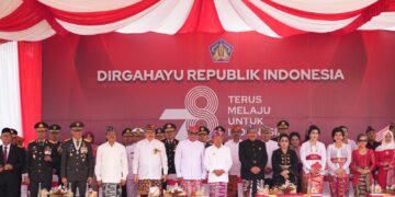Kapolda Bali Hadiri Upacara Peringatan HUT Ke-78 Kemerdekaan RI di Lapangan Puputan Renon