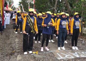 Meriahkan HUT RI Ke-78, Pemdes Temuguruh Mengadakan Lomba Gerak Jalan