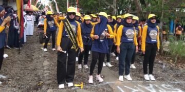 Meriahkan HUT RI Ke-78, Pemdes Temuguruh Mengadakan Lomba Gerak Jalan