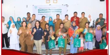 Wapub Labuhanbatu Bersama Perkebunan HSJ Salurkan Bantuan Pangan Kepada Puluhan KK di Desa Tanjung Haloban