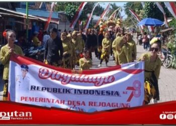 Meriah..! Pelajar Hingga Masyarakat Umum Ikut Ramaikan Karnaval Desa Rejoagung