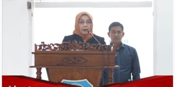 Wabup bacakan Laporan di Rapat Paripurna Ranperda DPRD Labuhanbatu