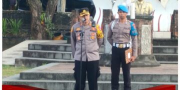 Kapolres Pimpin Apel Kesiapan Pasukan Dalam Rangka Pengamanan Pansus DPRD Karangasem