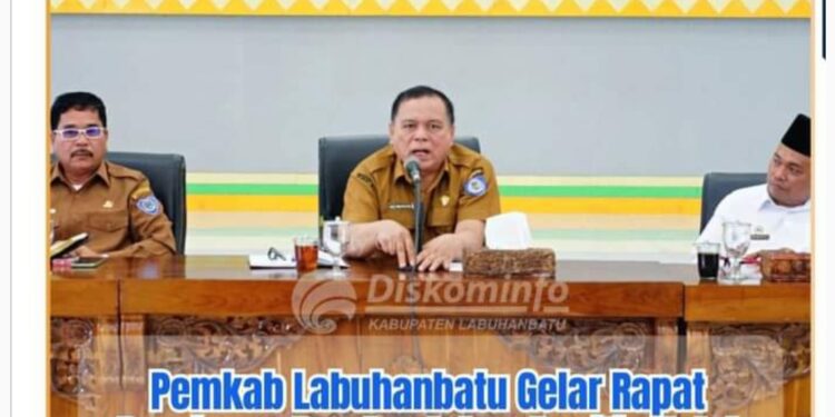 Sekdakab Labuhanbatu Membuka Rapat Persiapan Panitia Natal Oikumene Tahun 2023