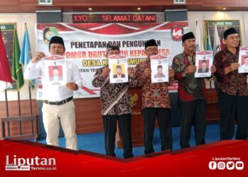 Pengundian dan Penetapan Nomor Urut Calon Kepala Desa Karangmulyo Berjalan Lancar