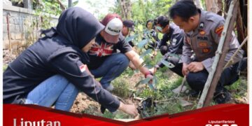 Polres Wonosobo Tanam 100 Bibit Pohon dI HUT Humas Polri ke-72