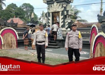 Polisi Banjar Bersinergi dengan Bhabinkamtibmas Amankan Upacara Adat