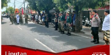 Pengamanan Napak Tilas Pahlawan I Gusti Ngurah Rai di Kecamatan Blahbatuh