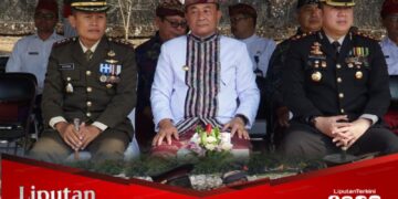 Hari Pahlawan, Kapolres Karangasem Upacara Bendera dan Tabur Bunga