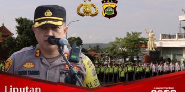 Polres Karangasem Apel Kesiapan Pasukan OMB Tahap Kampanye