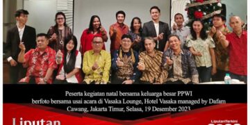 Perdana, Keluarga Besar PPWI Selenggarakan Natal Bersama