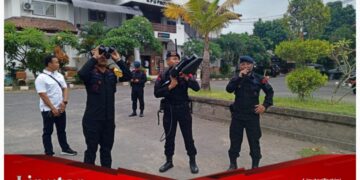 Lakukan Pemantauan di Kantor KPU Provinsi Bali, Subsatgas Anti Drone OMB Agung 2024 Kontrol Keamanan Udara di Lokasi