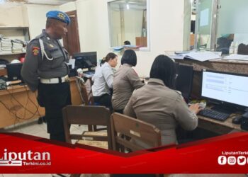 Sipropam Polres Gianyar Laksanakan Pengawasan dan Monitor Personil Pada Pelayanan Publik