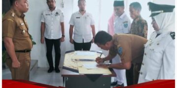 Mewakili Plt. Bupati Labuhanbatu, Camat Panai Hulu Saksikan Sertijab Dua Kepala Desa