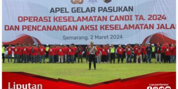 Polda Jateng Laksanakan Apel Gelar Pasukan Operasi Keselamatan Candi 2024 dan Pencanangan Aksi Keselamatan Jalan