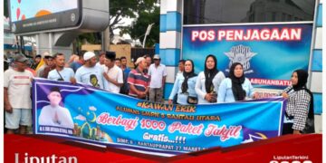 Memperingati Nuzulul Qur’an, Kawan Erik Alumni SMPN 3 Rantau Utara Berbagi 1000 Takjil Gratis