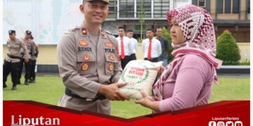 Ramadhan Kareem, Polres Wonosobo Serahkan 1.530 Kg Beras Zakat Fitrah Anggotanya