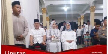 Plt. Bupati Labuhanbatu Hadiri Malam Takbiran di Lapangan Ika Bina Rantauprapat