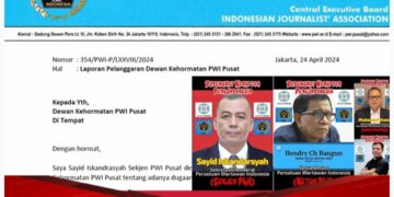 Sekjen PWI Laporkan Dewan Kehormatan PWI ke Dewan Kehormatan PWI, Wilson : Bungul..!