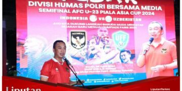 Nobar Timnas Indonesia U-23 Vs Uzbekistan Bareng Wartawan, Kadiv Humas Bicara Persatuan Bangsa