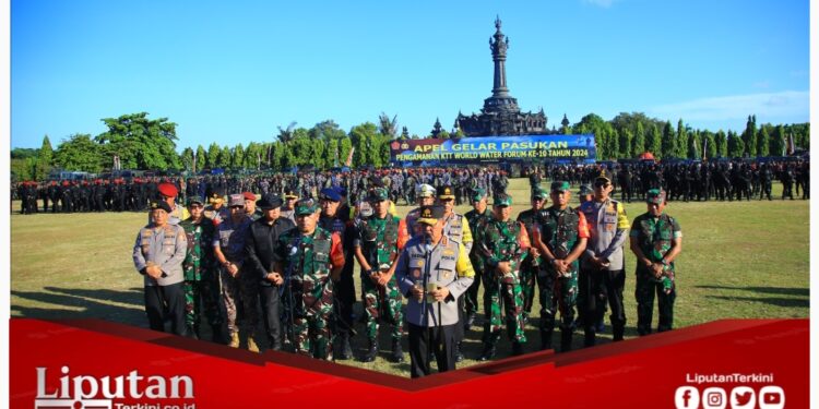TNI-Polri Gelar Apel Pasukan Pengamanan World Water Forum Ke-10 di Bali