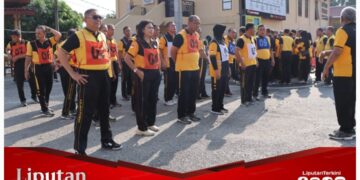 Polres Labuhanbatu Gelar Kegiatan Kesamaptaan Jasmani Berkala Tahun 2024