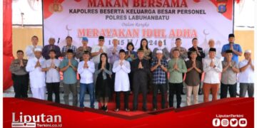 Makan Bersama Polres Labuhanbatu Rayakan Idul Adha 1445 H