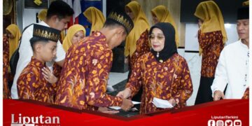 Plt. Bupati Labuhanbatu Lepas Kafilah Mengikuti MTQ Tingkat Provinsi Sumatera Utara
