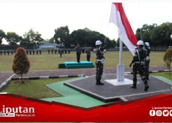 Korem 163/Wsa Gelar Upacara Rutin Setiap Hari Senin