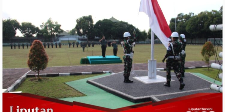 Korem 163/Wsa Gelar Upacara Rutin Setiap Hari Senin