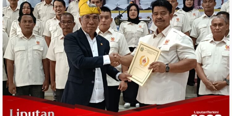 Boster Sitio Resmi Dilantik Jadi Ketua KONI Labuhanbatu Periode 2024-2028