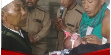 Tasyakuran Selapanan dan Aqiqoh “Siena Queenara Almahila” Putri BATI WANWIL Ramil 0825/21 Kalipuro